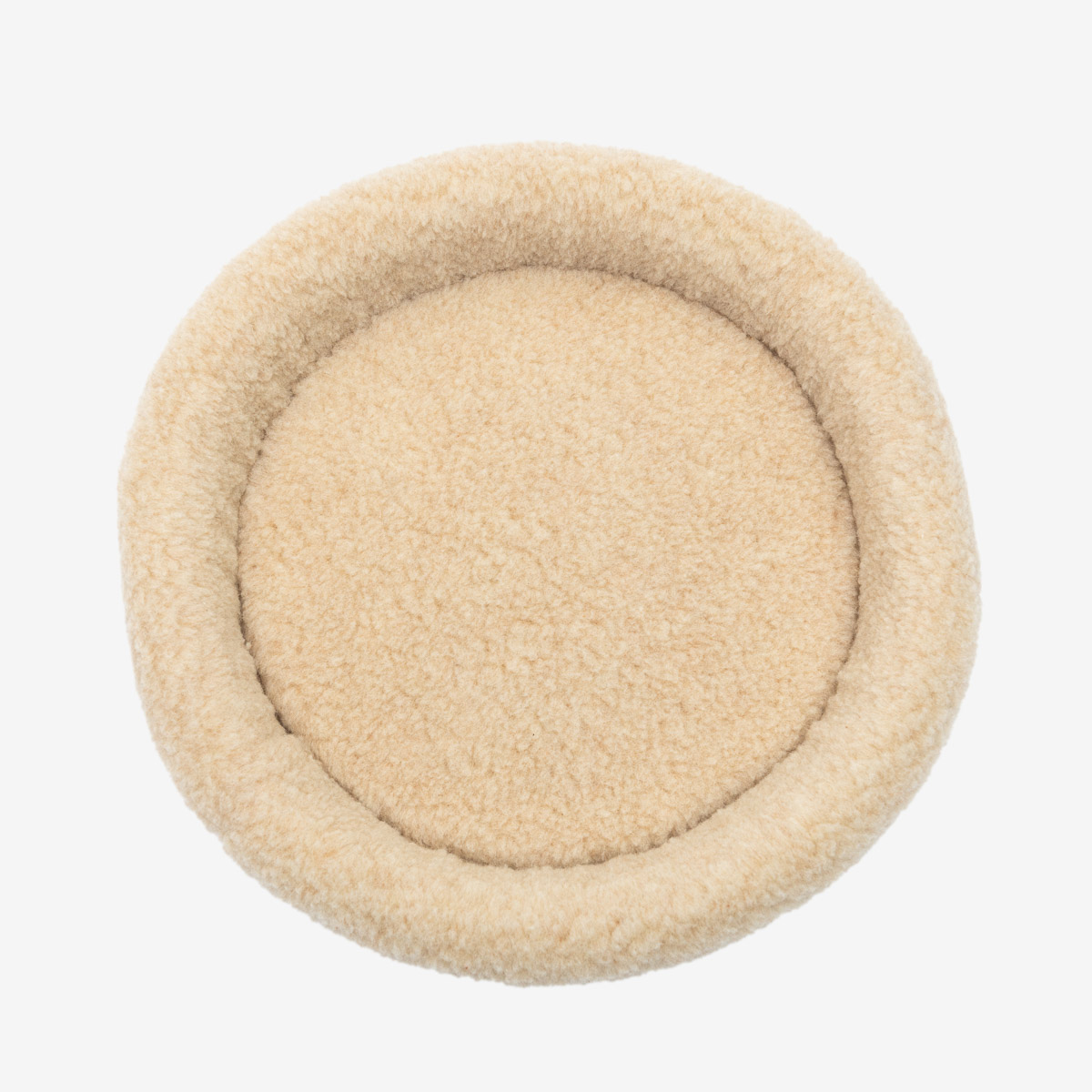 Hund-, Kattbädd i ull, beige - Bild 3