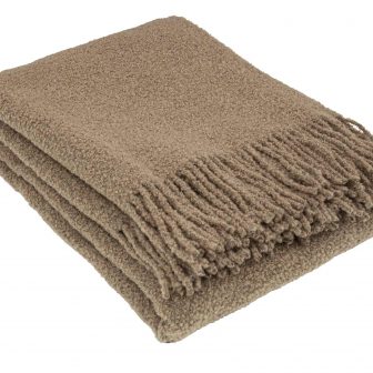 Ullpläd BOUCLE, camel