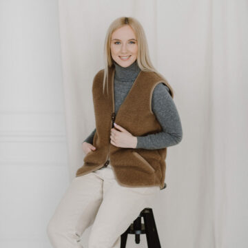 Ullväst KAMEL unisex - Bild 4