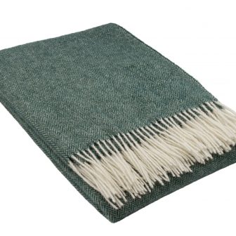 Ullpläd CLASSIC, mörkgrön
