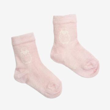 Babysocka, 75% ull, rosa