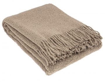 Ullpläd BOUCLE, beige