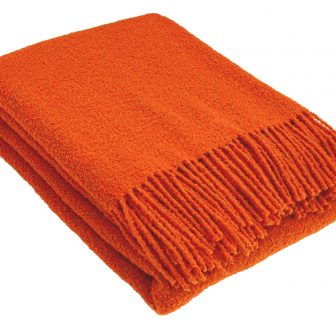 Ullpläd BOUCLE, orange