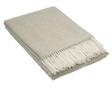 Ullpläd CLASSIC, mellanmörk beige