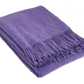 Ullpläd BOUCLE, lila