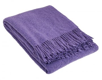 Ullpläd BOUCLE, lila