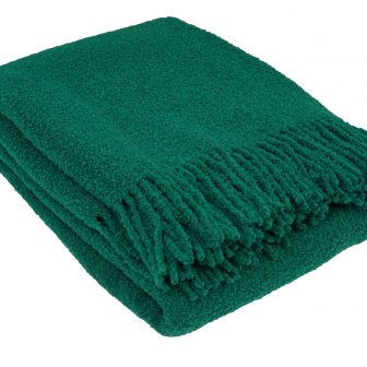 Ullpläd BOUCLE, grön