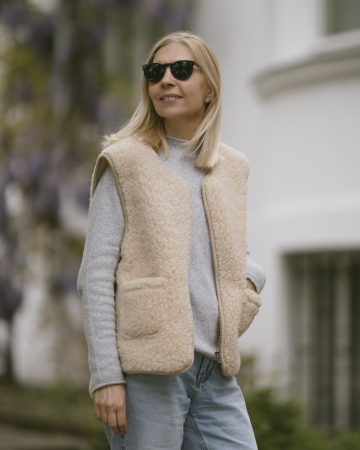 Ullväst MERINO, beige - Bild 2