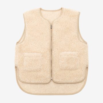 Ullväst MERINO, beige - Bild 3