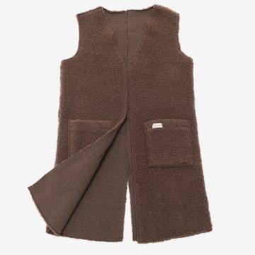 Ullväst MERINO, brun - Bild 4