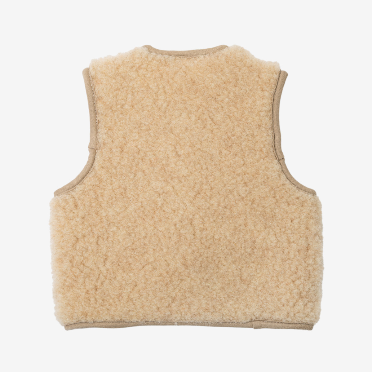 Ullväst för barn, Merino beige - Bild 2