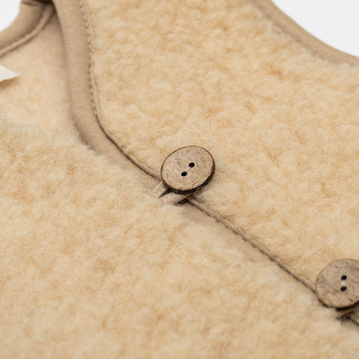 Ullväst för barn, Merino beige - Bild 4